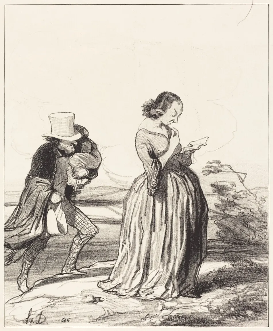 Saperlotte!... que je voudrais... que ma femme ait fini... by Daumier, Honoré