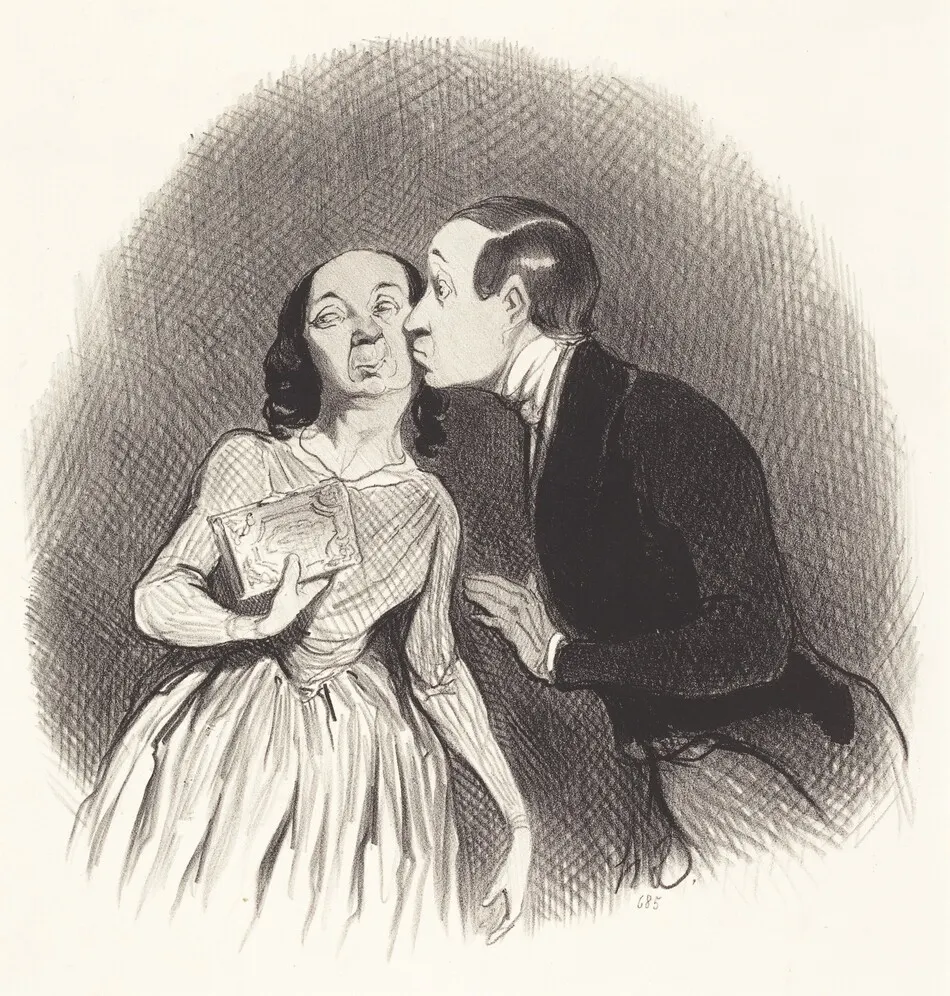 Le Jour de l'an by Honoré Daumier