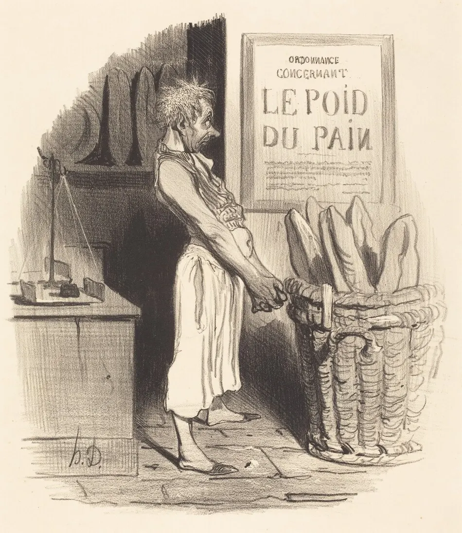 Pour lors... nous... sommes dans le pétrin by Honoré Daumier