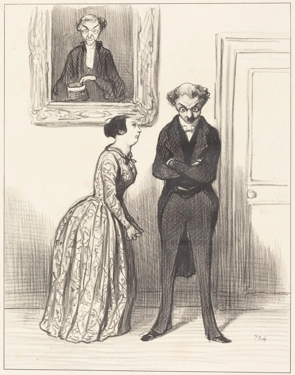 Et dire que voila trois... prévenu que je n'ai pas pu faire condamner!... by Honoré Daumier