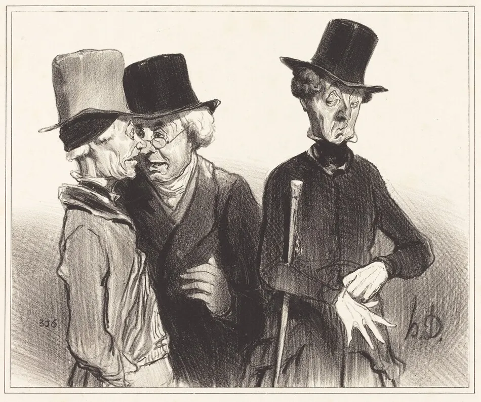 Voila! t'es devenu rentier, moi médecin, lui... by Daumier, Honoré