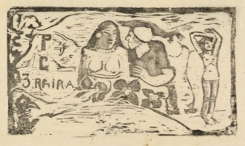 Title Page for "Le Sourire" (Titre du Sourire) by Paul Gauguin