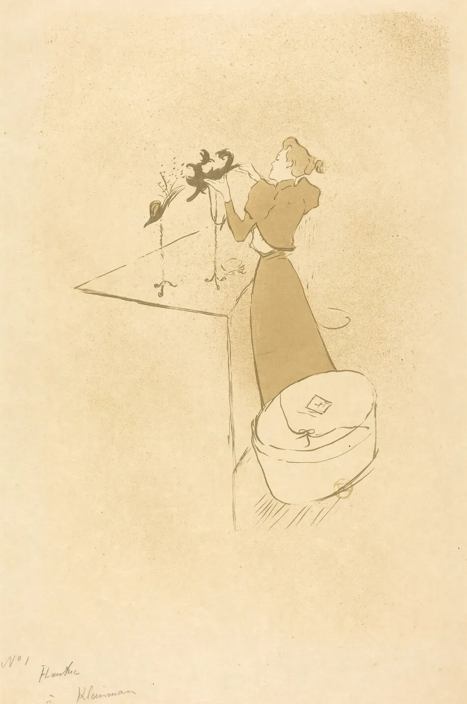 The Milliner (La Modiste - Renée Vert) by Henri de Toulouse-Lautrec