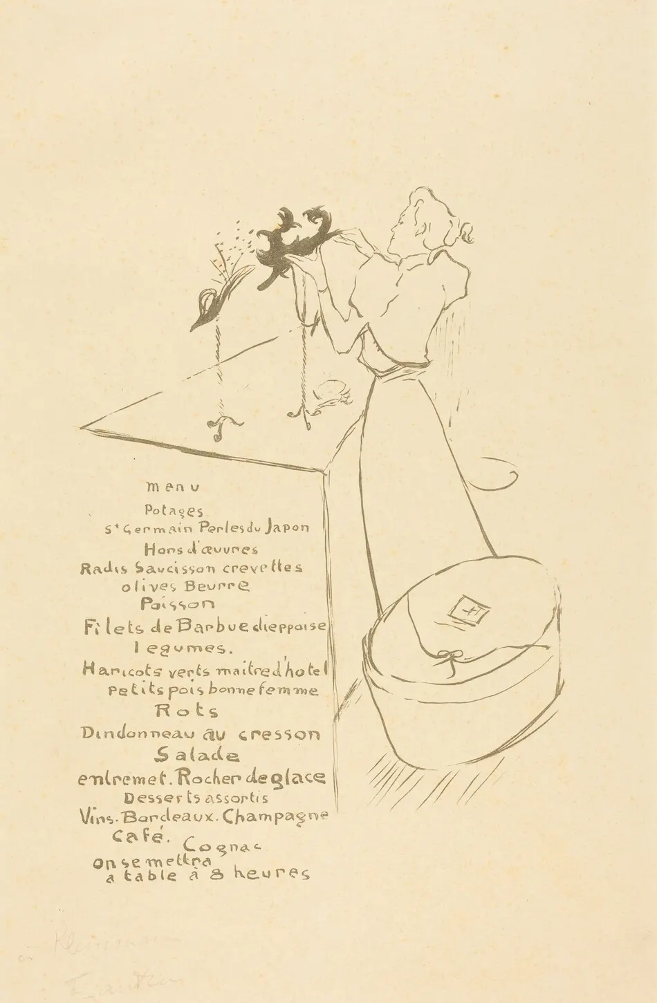 The Milliner (La Modiste - Renée Vert) by Henri de Toulouse-Lautrec