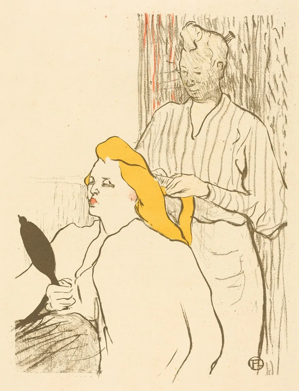 The Hairdresser - Program for the Théâtre Libre (Le coiffeur - Programme du Théâtre Libre) by Henri de Toulouse-Lautrec