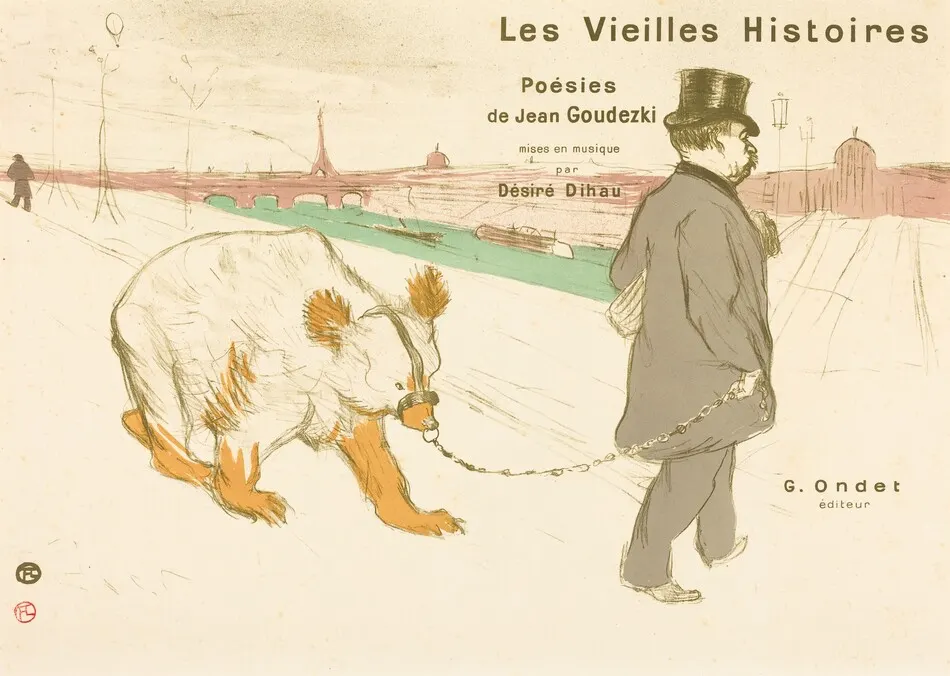 Les Vieilles Histoires (cover/frontispiece) by Henri de Toulouse-Lautrec