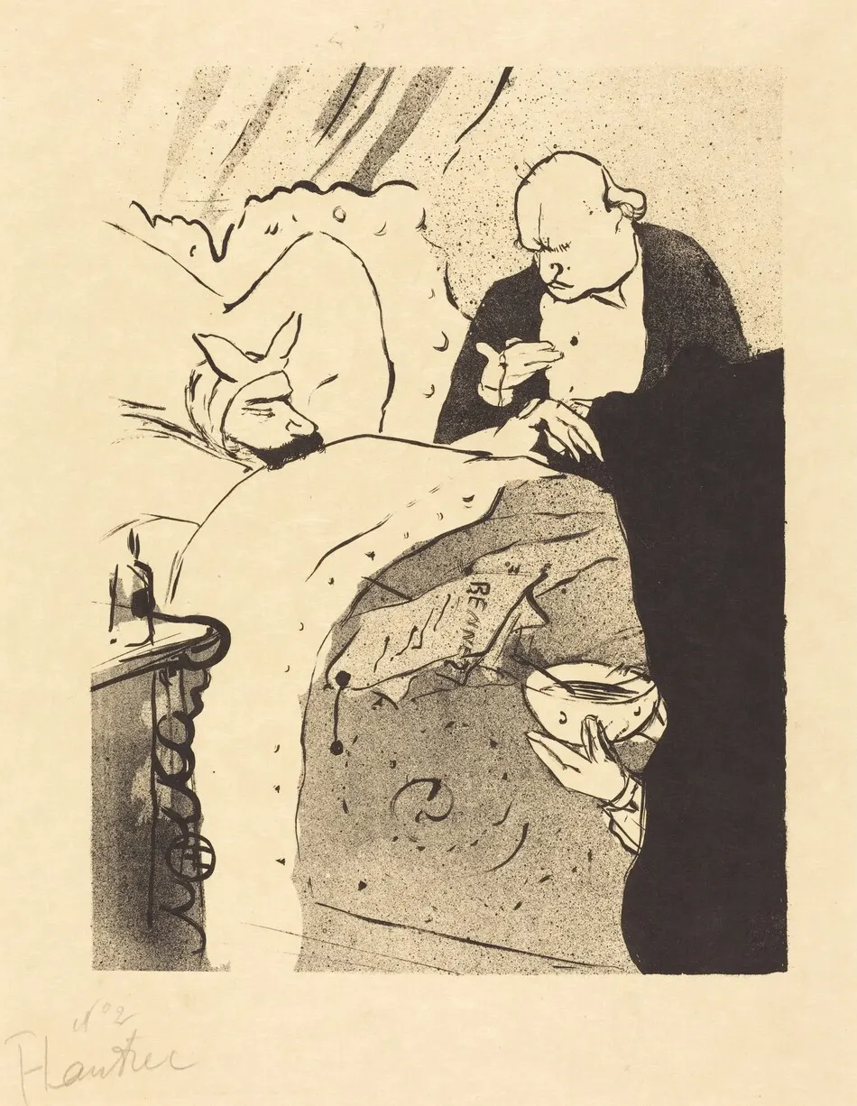 Sick Carnot! (Carnot malade!) by Henri de Toulouse-Lautrec