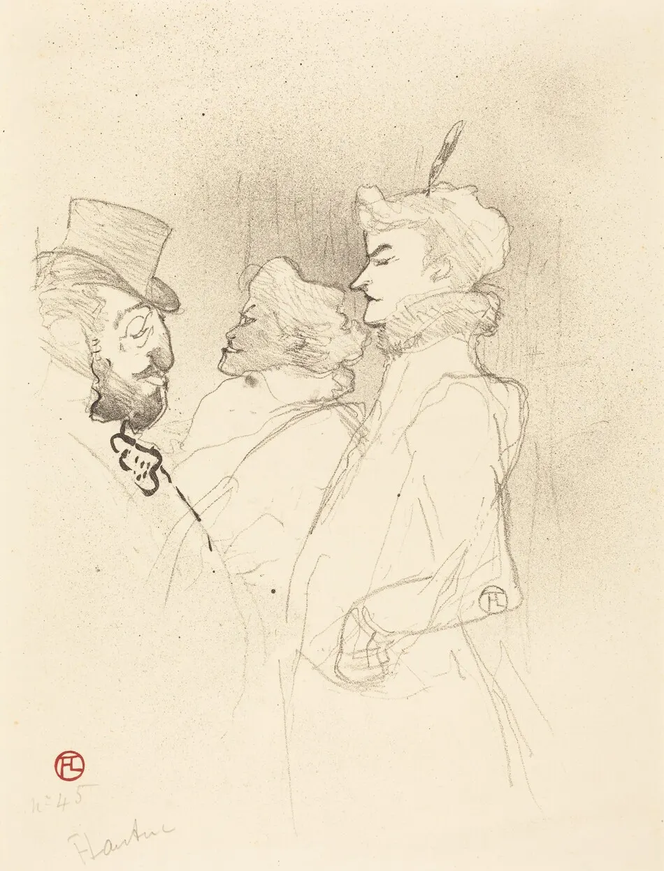Why Not?...Once Is Not a Habit (Pourquoi pas?...Une fois n'est pas coutume) by Henri de Toulouse-Lautrec