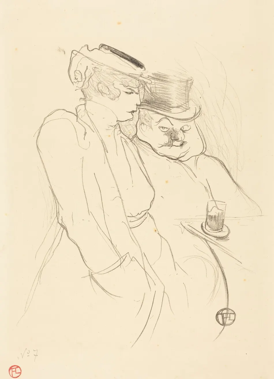 En quarante by Henri de Toulouse-Lautrec