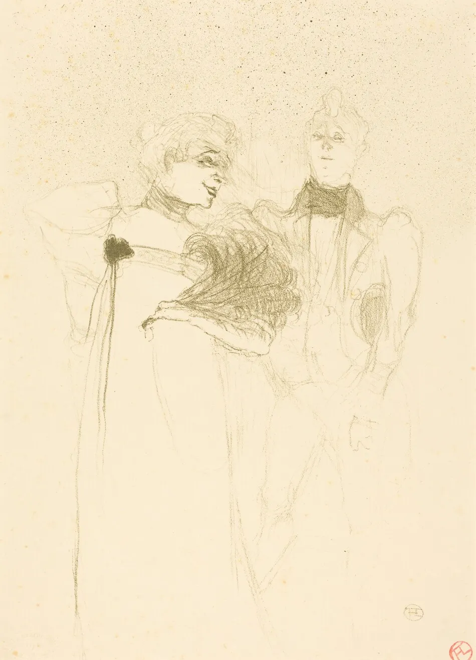 Mlle. Lender in "Madame Satan" (Mlle. Lender dans "Madame Satan") by Henri de Toulouse-Lautrec