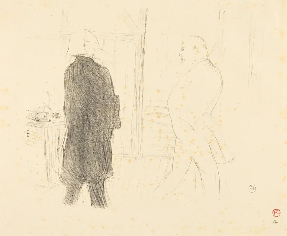 Antoine and Gémier in "Une Faillite" by Henri de Toulouse-Lautrec