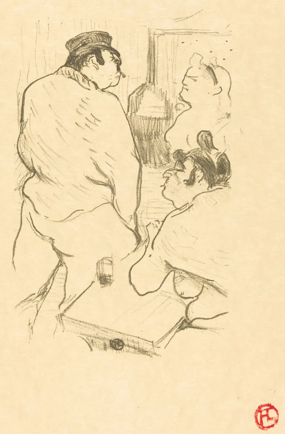 Terror of Grenelle (La terreur de Grenelle) by Henri de Toulouse-Lautrec
