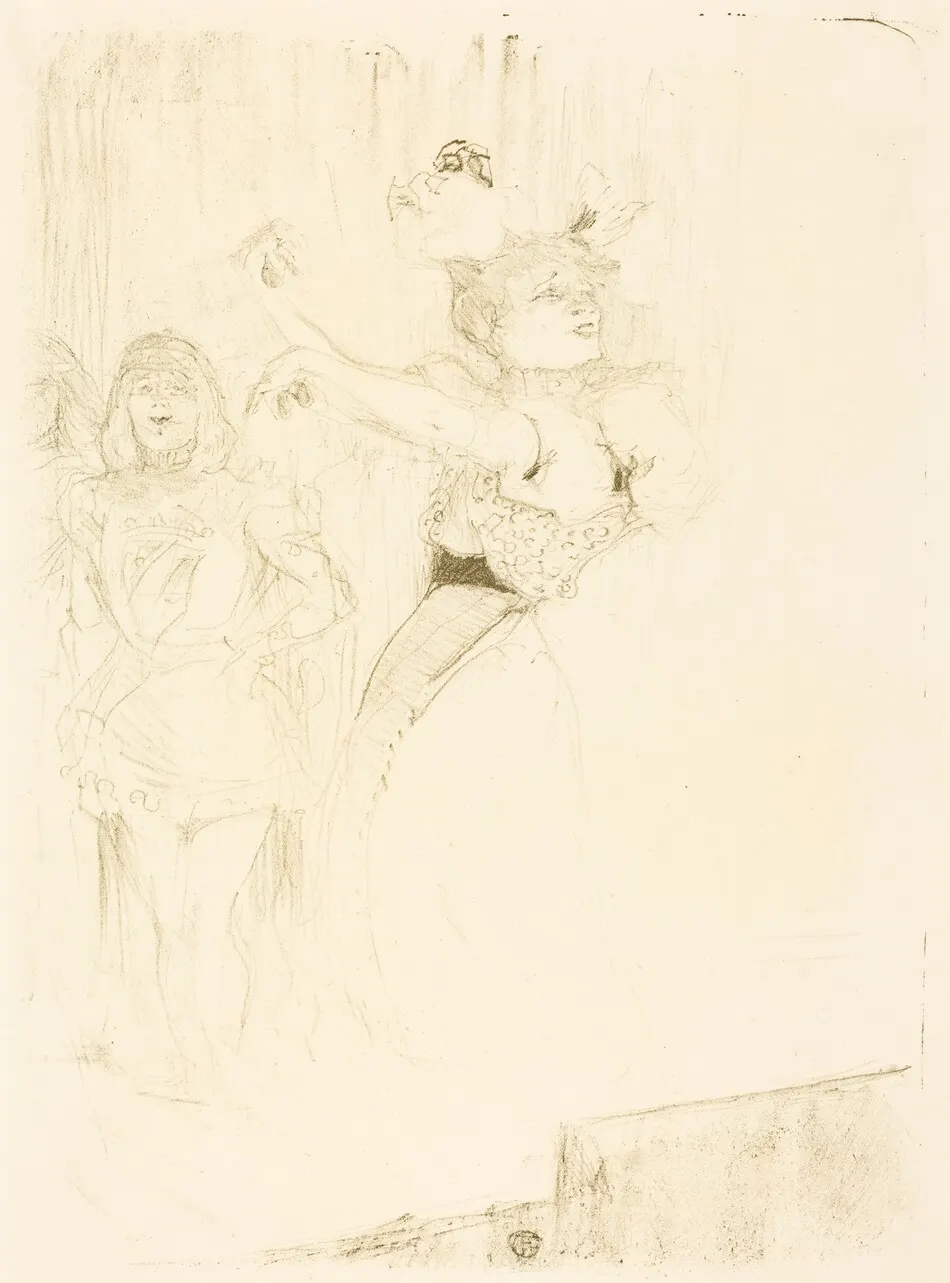 Lender Dancing the Bolero in "Chilperic"  (Lender dansant le pas du boléro dans "Chilpéric") by Henri de Toulouse-Lautrec