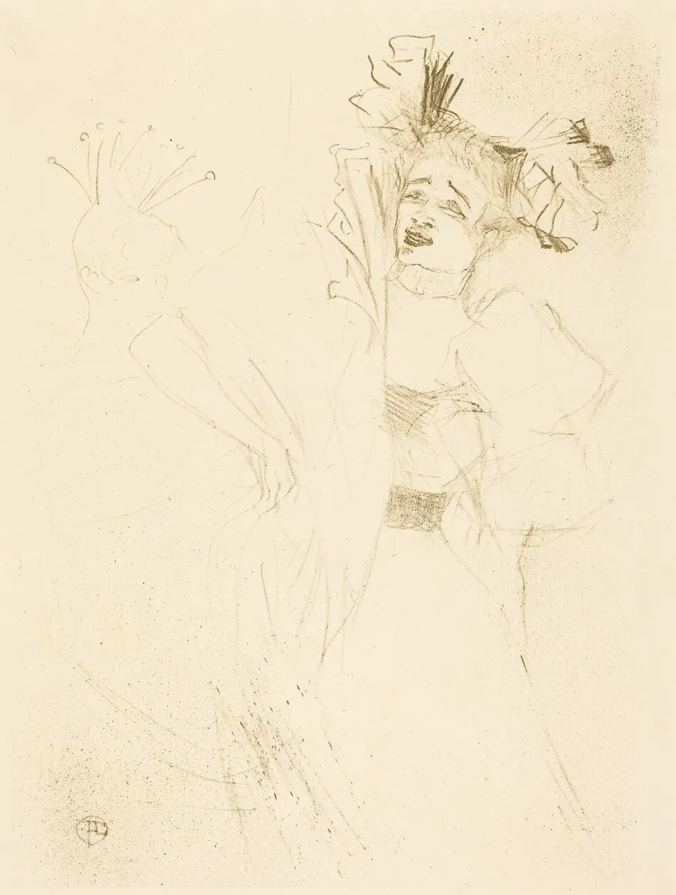Lender Full Face in "Chilperic" (Lender de face dans "Chilpéric") by Henri de Toulouse-Lautrec