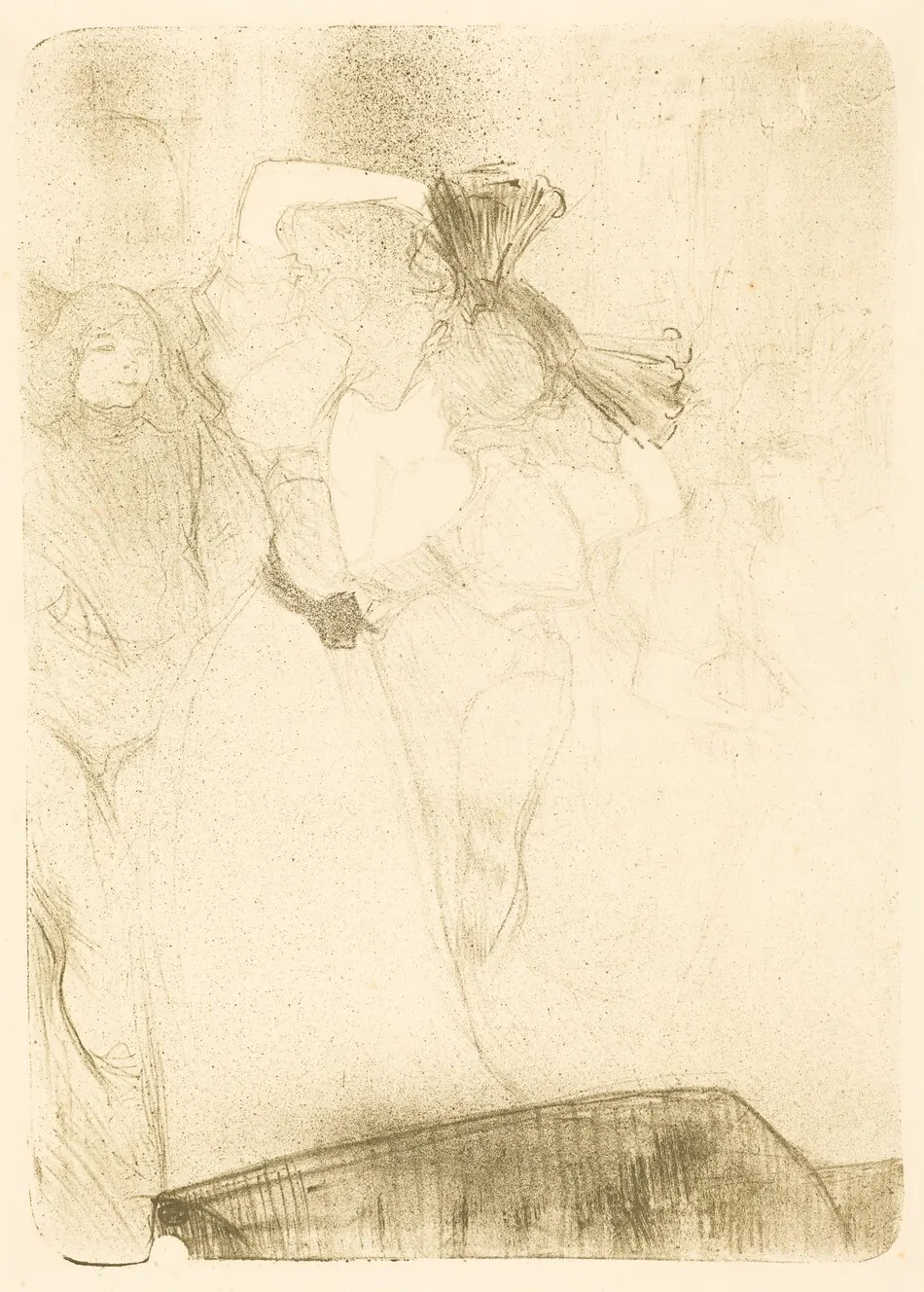 Lender from the Back Dancing the Bolero in "Chilperic" (Lender de dos, dansant le boléro dans "Chilpéric") by Henri de Toulouse-Lautrec