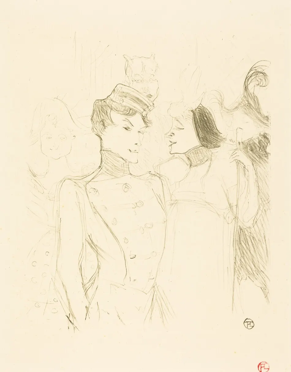 Lender and Lavalliere (Lender et Lavallière) by Henri de Toulouse-Lautrec