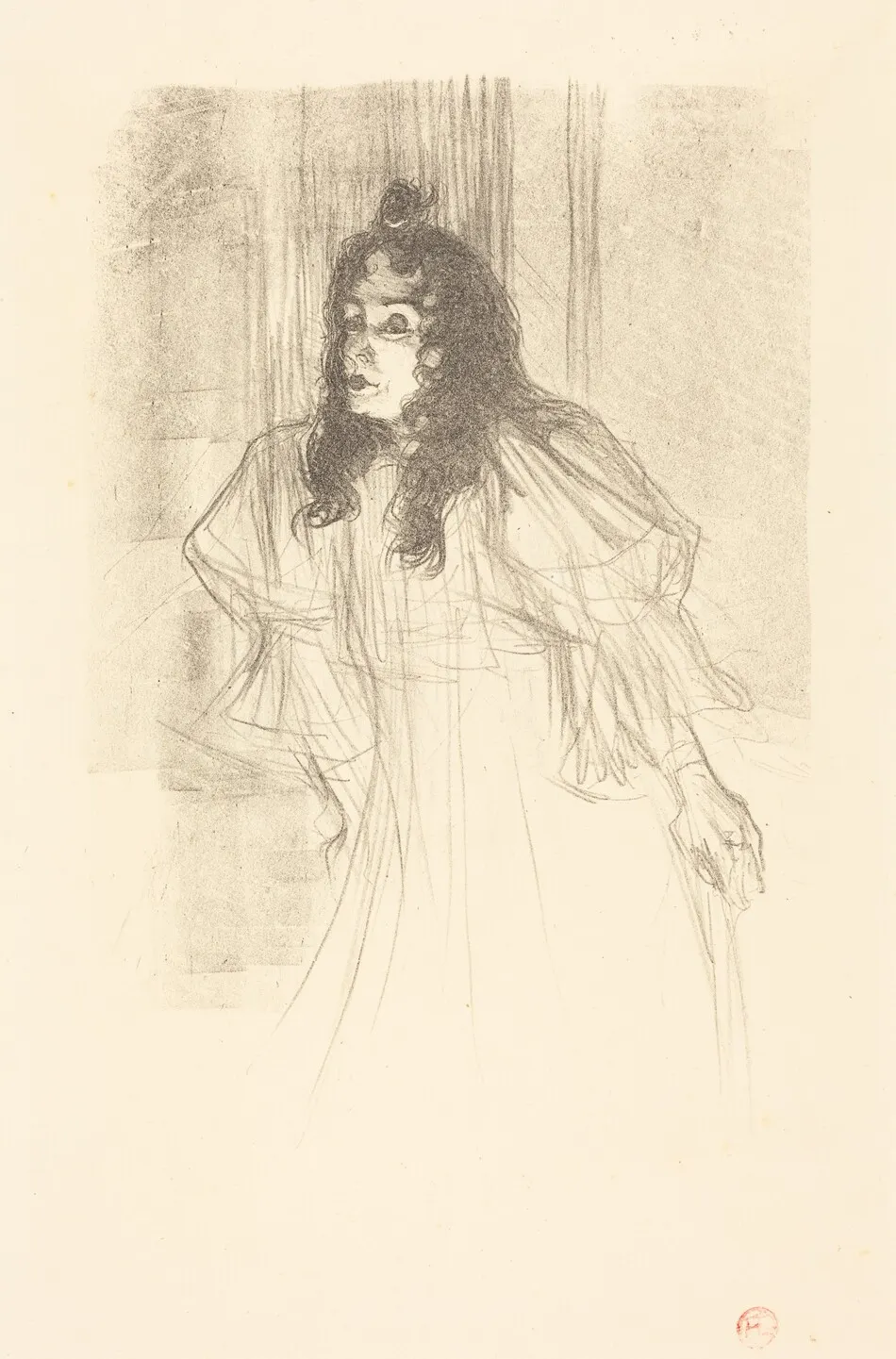 Miss May Belfort Bare-Headed (Miss May Belfort en cheveux) by Henri de Toulouse-Lautrec