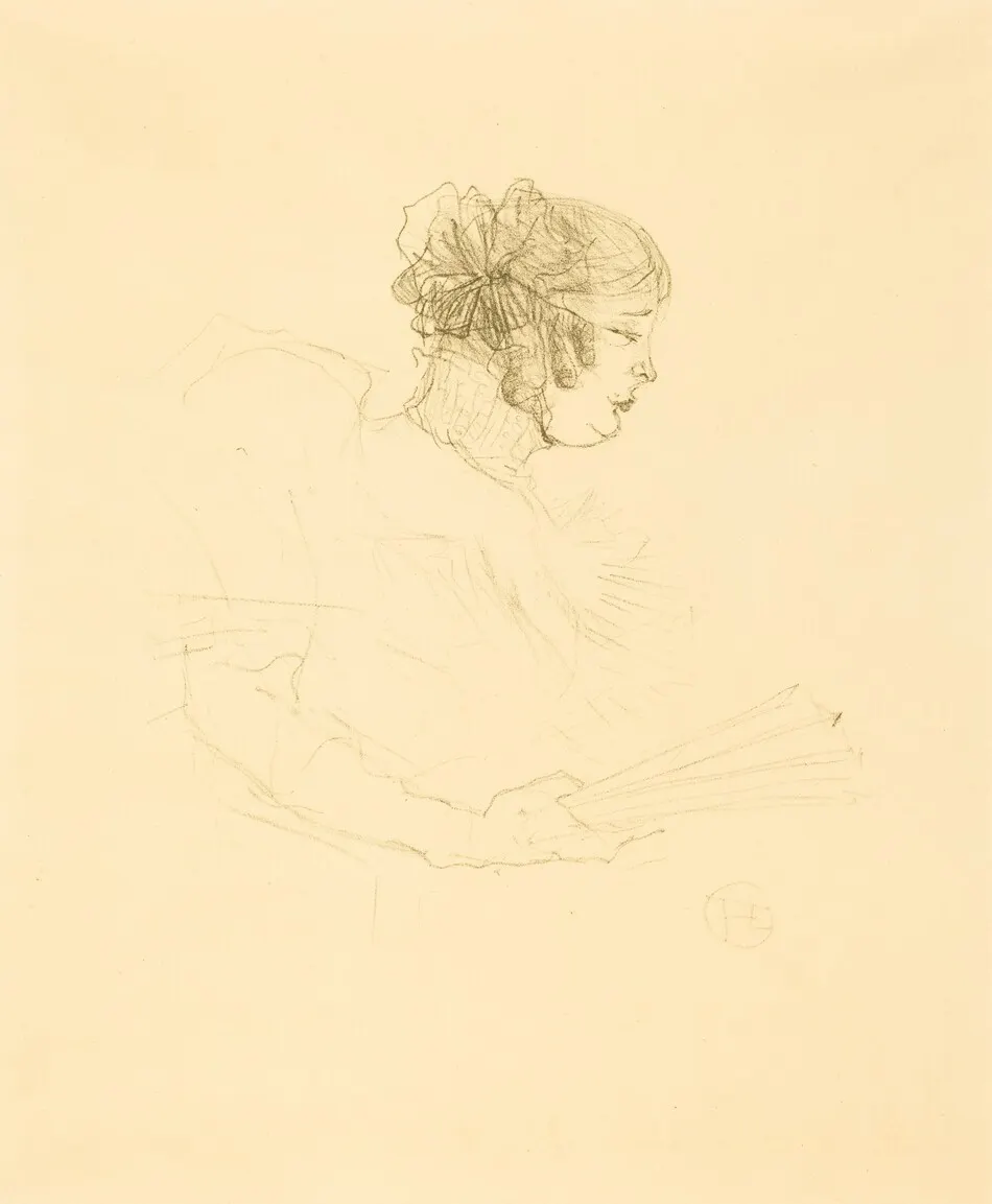 Luce Myres in Profile (Luce Myrès, de profil) by Henri de Toulouse-Lautrec
