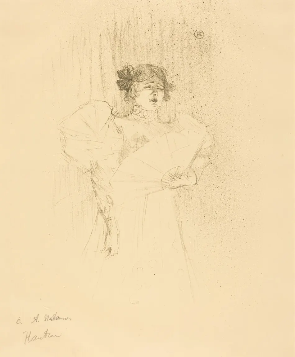 Luce Myres Full Face (Luce Myrès, de face) by Henri de Toulouse-Lautrec