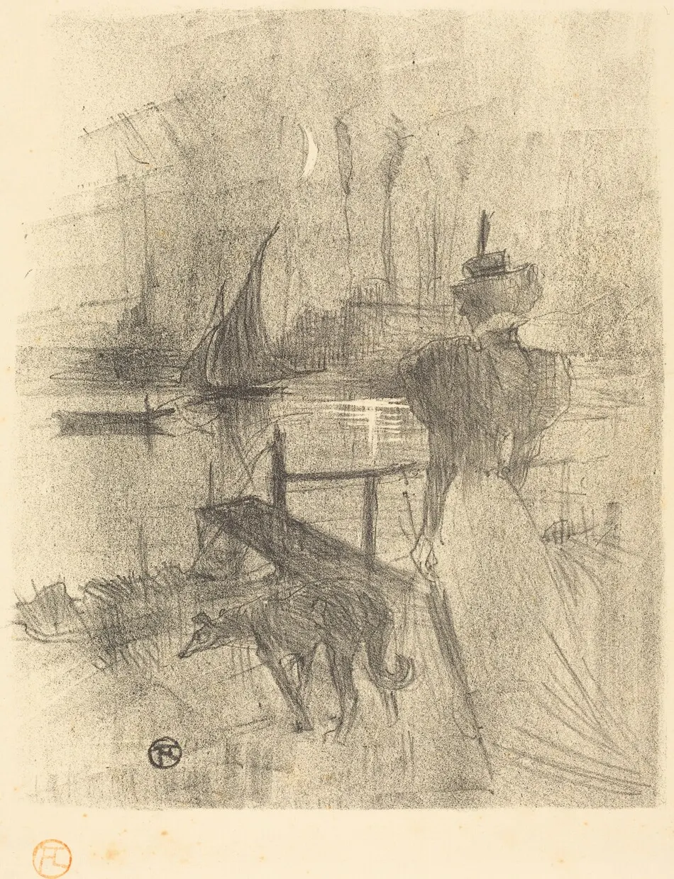 Adieu by Henri de Toulouse-Lautrec