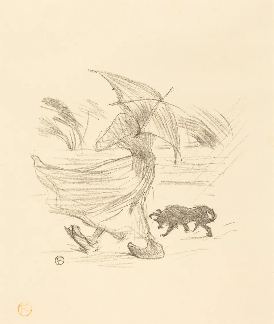 Ce que dit la pluie by Henri de Toulouse-Lautrec