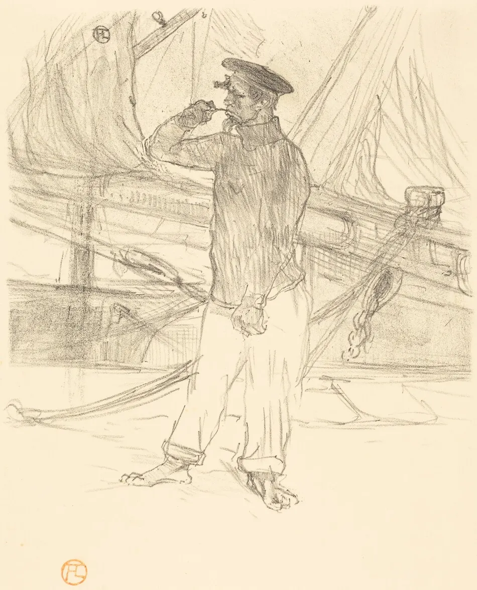 L'hareng saur by Henri de Toulouse-Lautrec