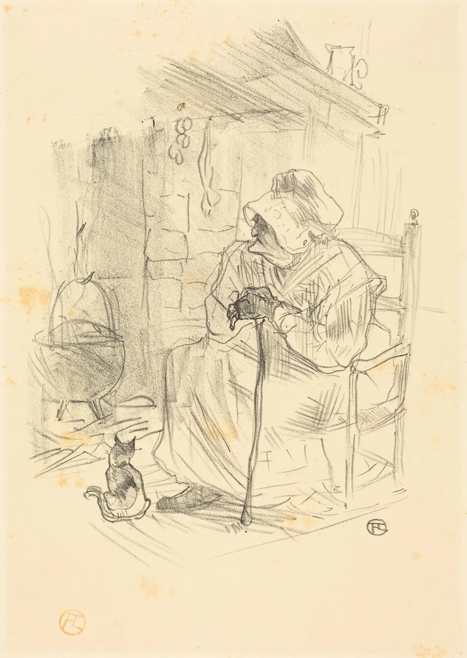 Le secret by Henri de Toulouse-Lautrec