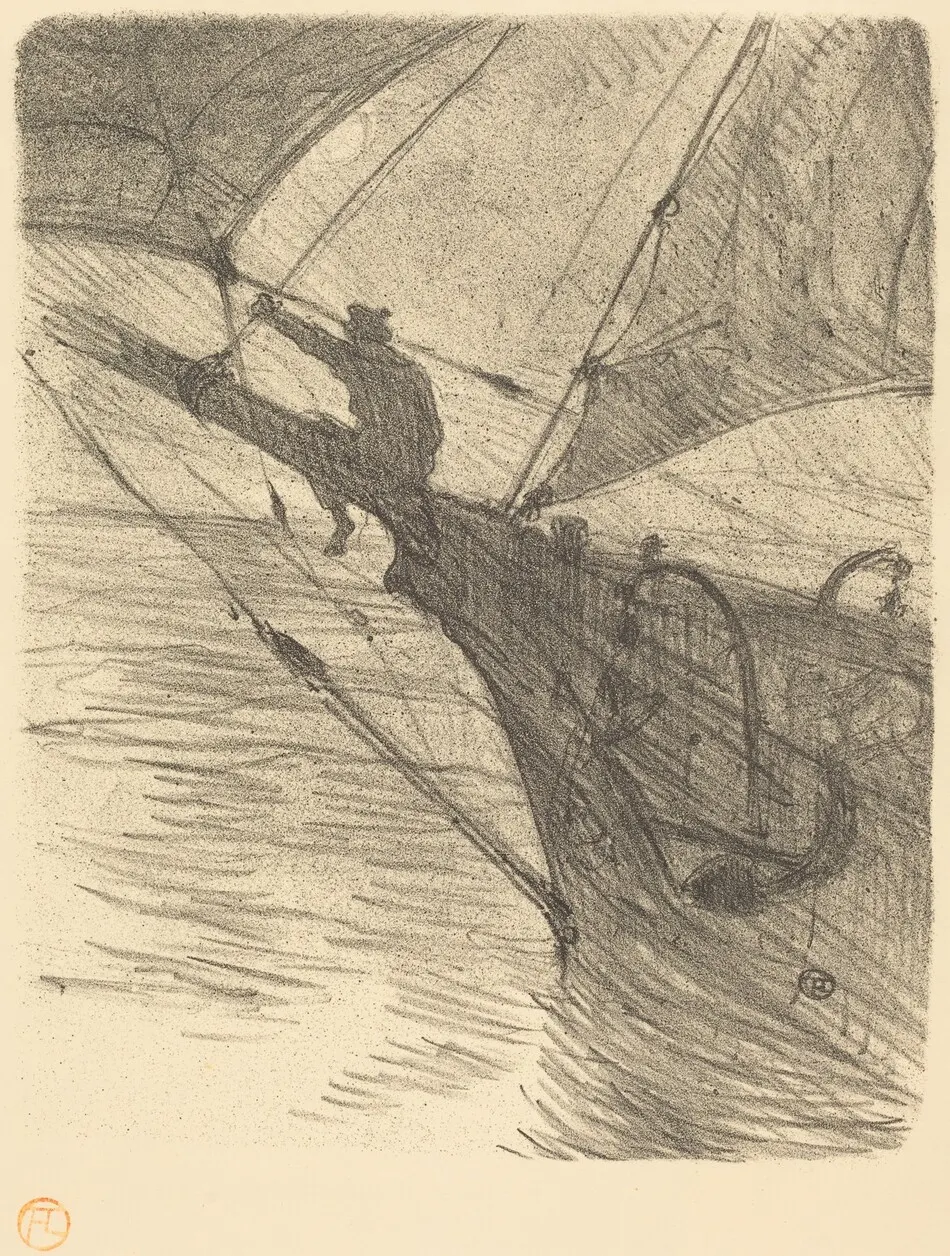 Oceano Nox by Henri de Toulouse-Lautrec