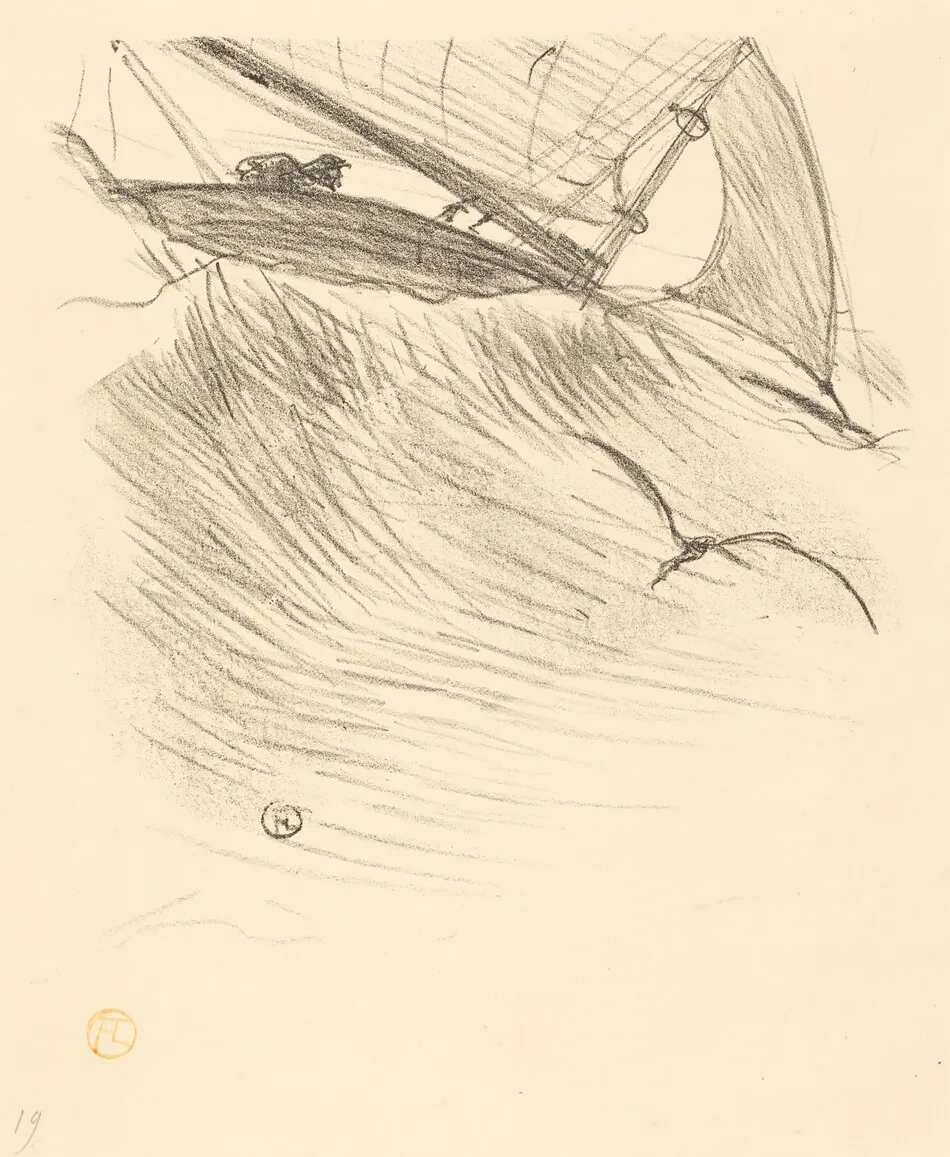 Les hirondelles de mer by Henri de Toulouse-Lautrec