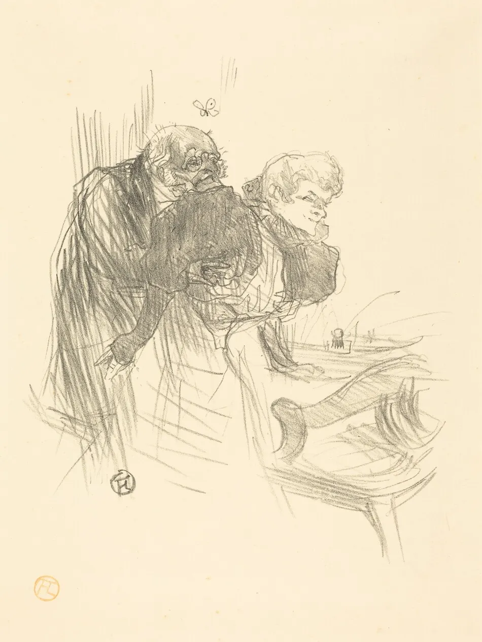 Les vieux papillons by Henri de Toulouse-Lautrec