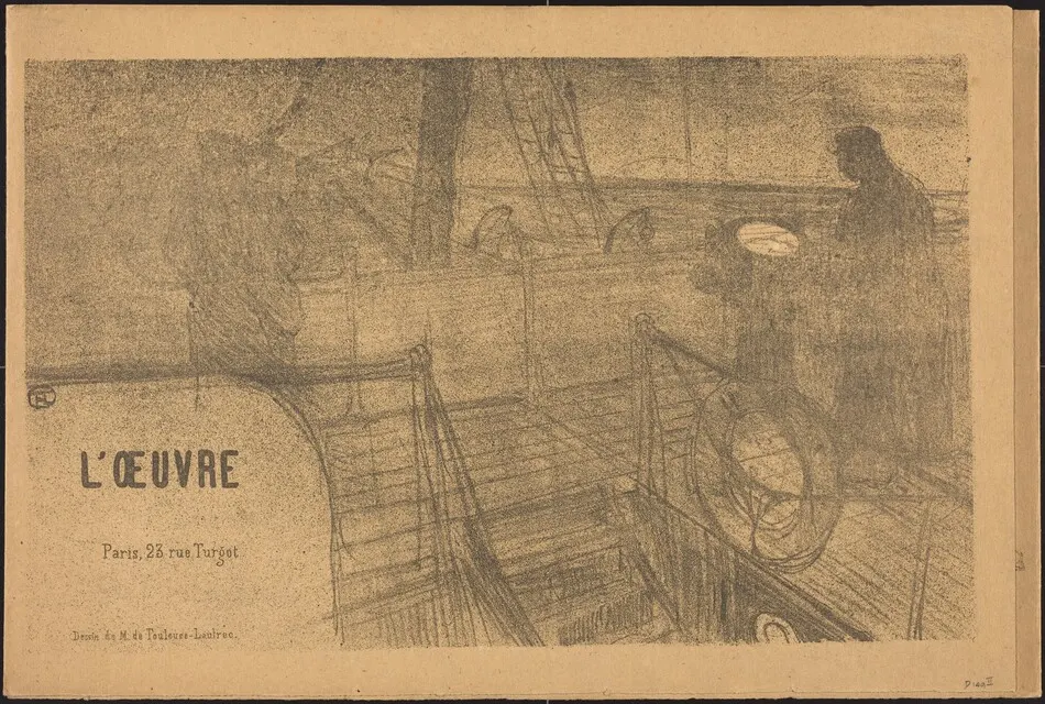 Prospectus Programme de l'Oeuvre by Henri de Toulouse-Lautrec