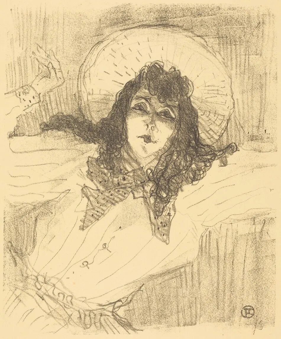 Eva Lavallière by Henri de Toulouse-Lautrec