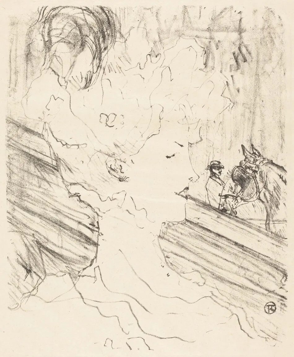 Emilienne d'Alençon by Henri de Toulouse-Lautrec