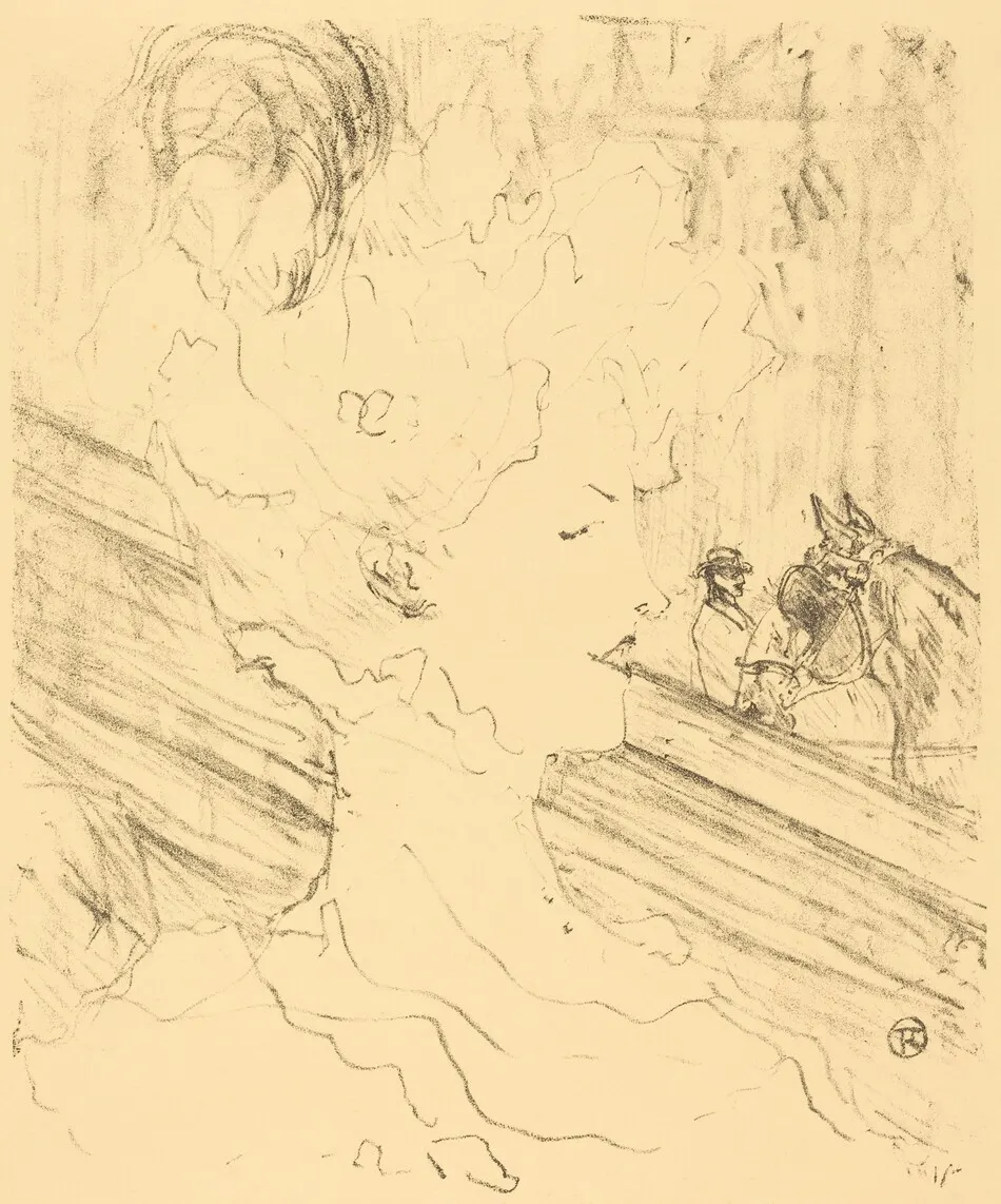 Emilienne d'Alençon by Henri de Toulouse-Lautrec