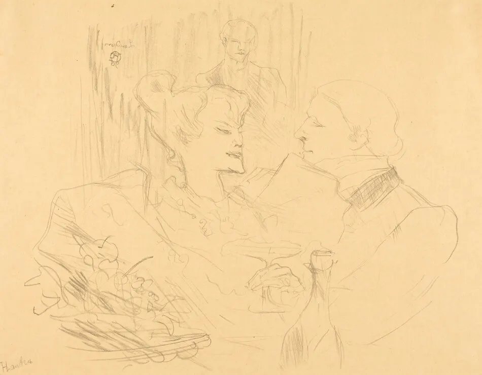 Supper in London (Souper à Londres) by Henri de Toulouse-Lautrec