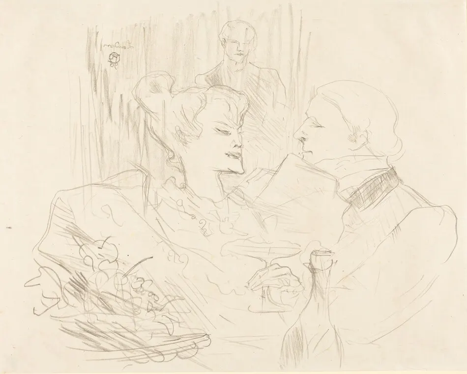 Supper in London (Souper à Londres) by Henri de Toulouse-Lautrec