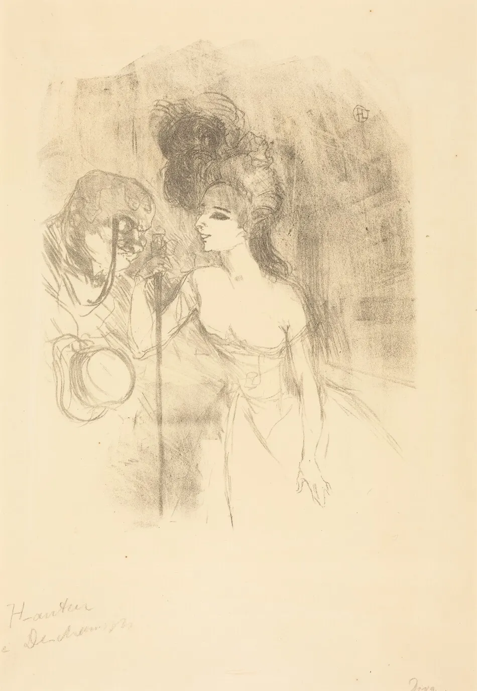 Anna Held and Baldy (Anna Held et Baldy) by Henri de Toulouse-Lautrec