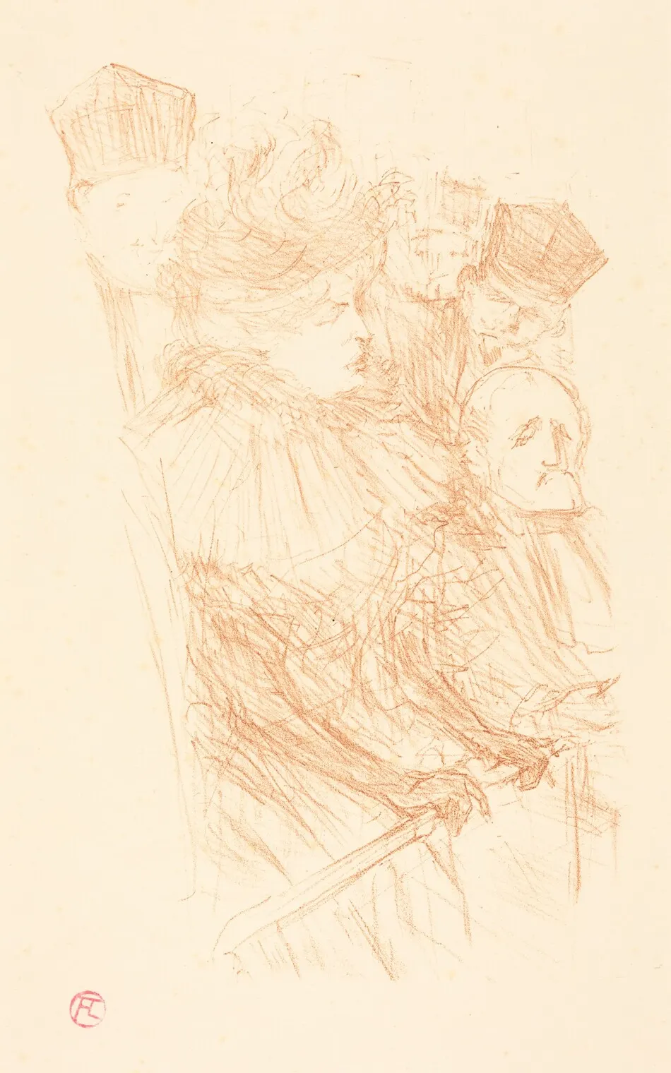 Lebaudy Trial - Testimony of Mlle. Marsy (Procès Lebaudy - Déposition de Mlle. Marsy) by Henri de Toulouse-Lautrec