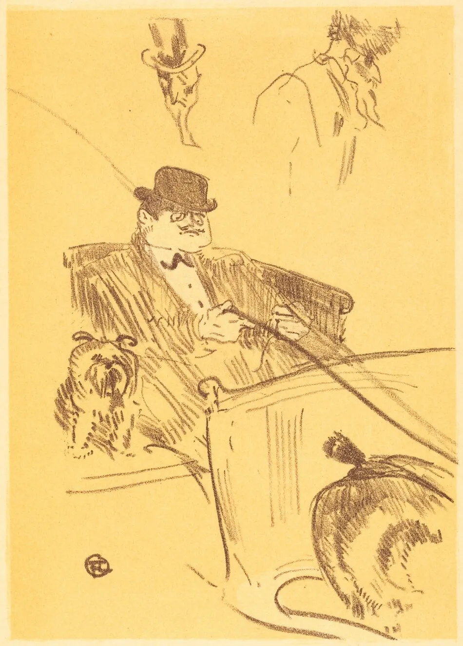 Cover for "La tribu d'Isodore" (Couverture pour "La tribu d'Isodore") by Henri de Toulouse-Lautrec