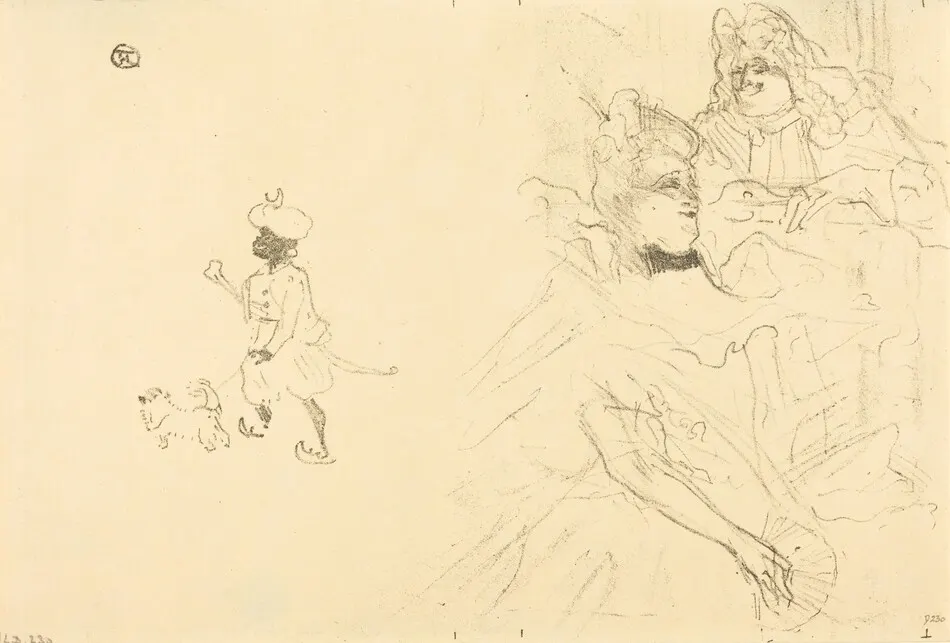 Cover for "L'example de Ninon de Lenclos amoureuse" by Henri de Toulouse-Lautrec