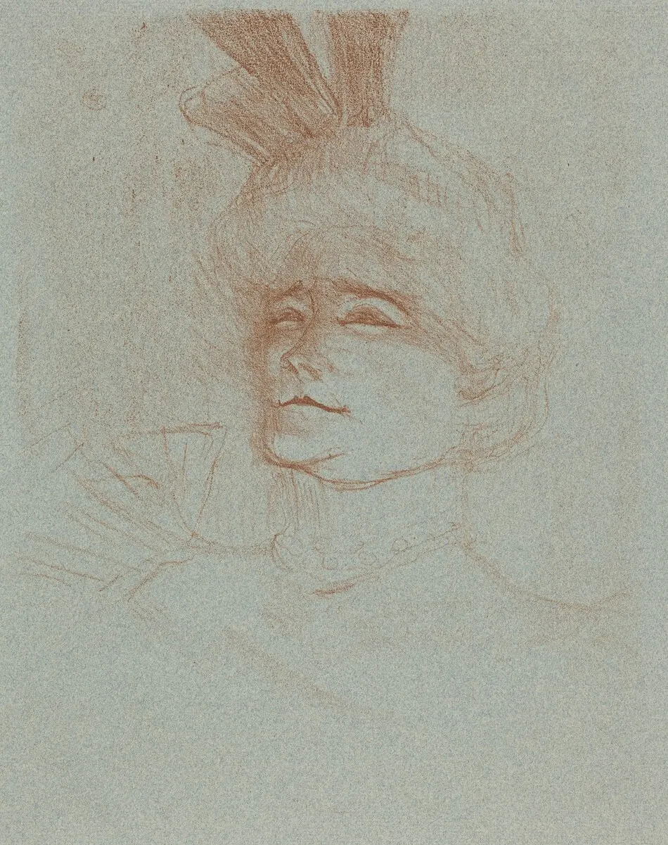 Bust of Mlle. Marcelle Lender, Turned Three Quarters (Mlle. Marcelle Lender en buste, de trois quartes) by Henri de Toulouse-Lautrec