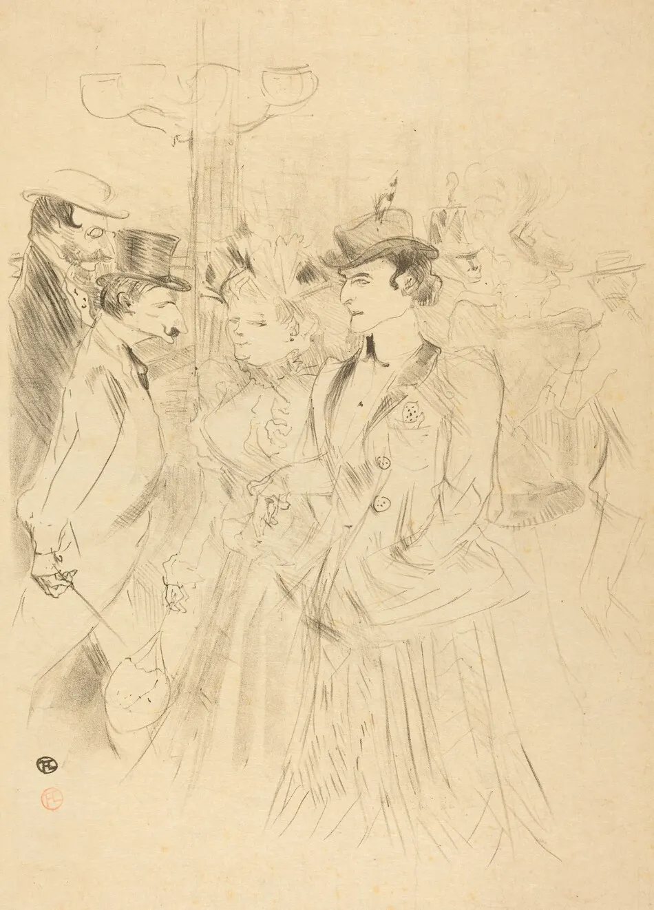 Promenade (Promenoir) by Henri de Toulouse-Lautrec