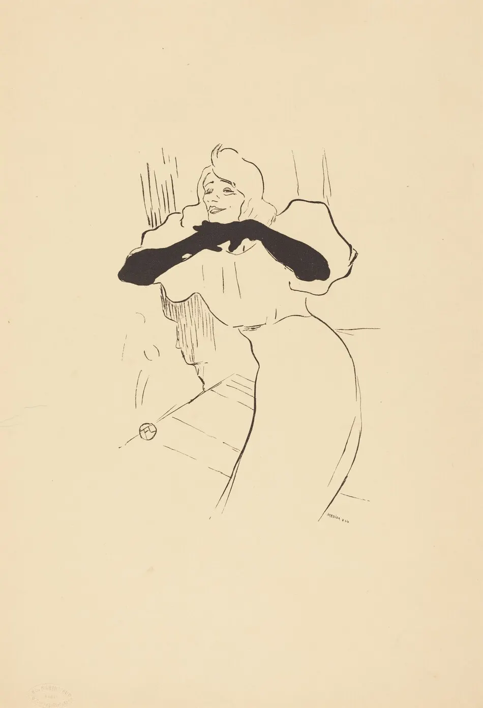 Yvette Guilbert: Linger, Longer, Loo by Henri de Toulouse-Lautrec