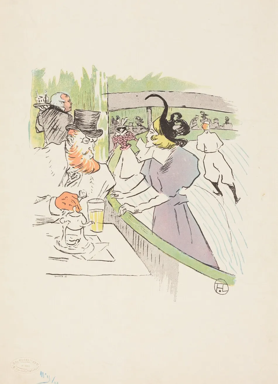 In the Skating Professional Beauty by Henri de Toulouse-Lautrec