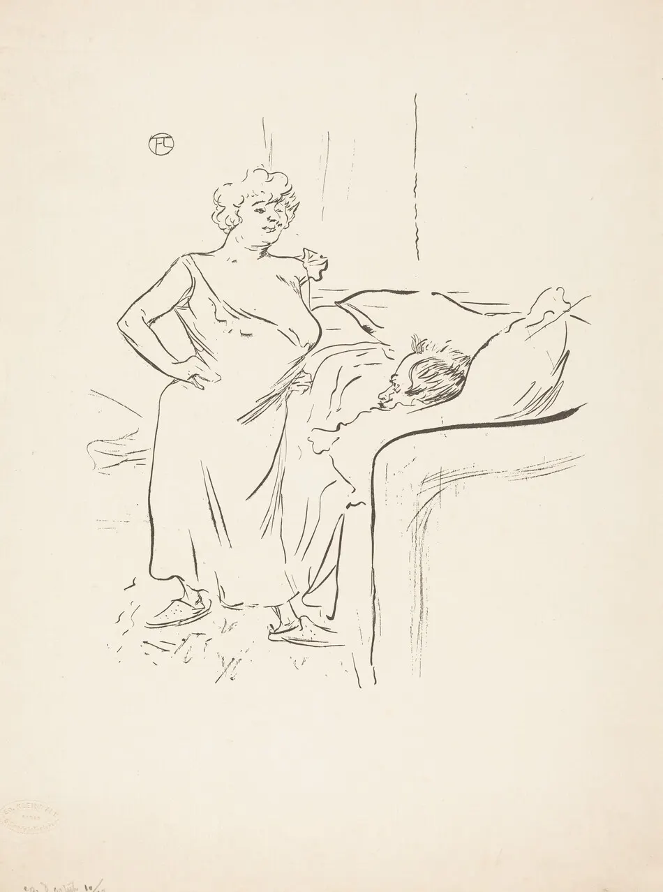 Man and Woman by Henri de Toulouse-Lautrec
