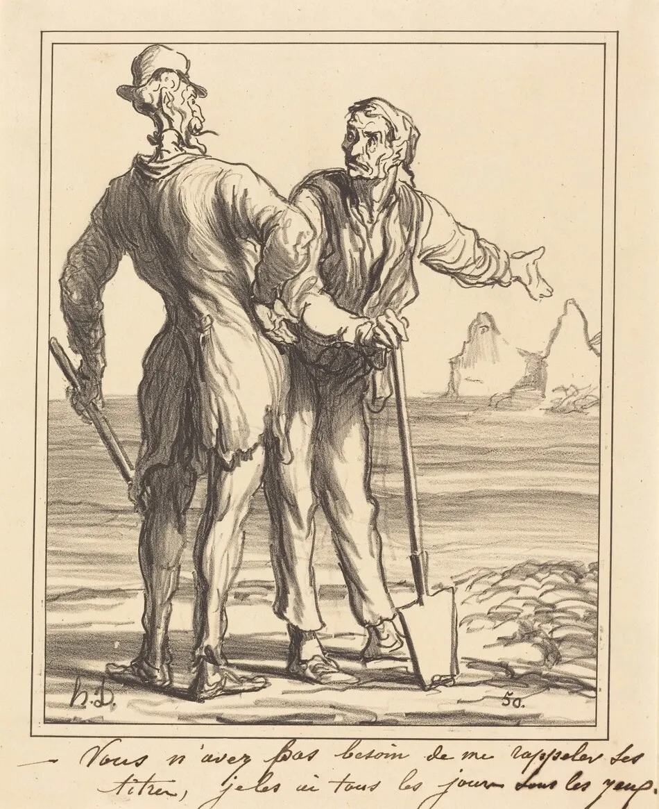 Vous n'avez pas besoin de me rappeler ses titres... by Daumier, Honoré