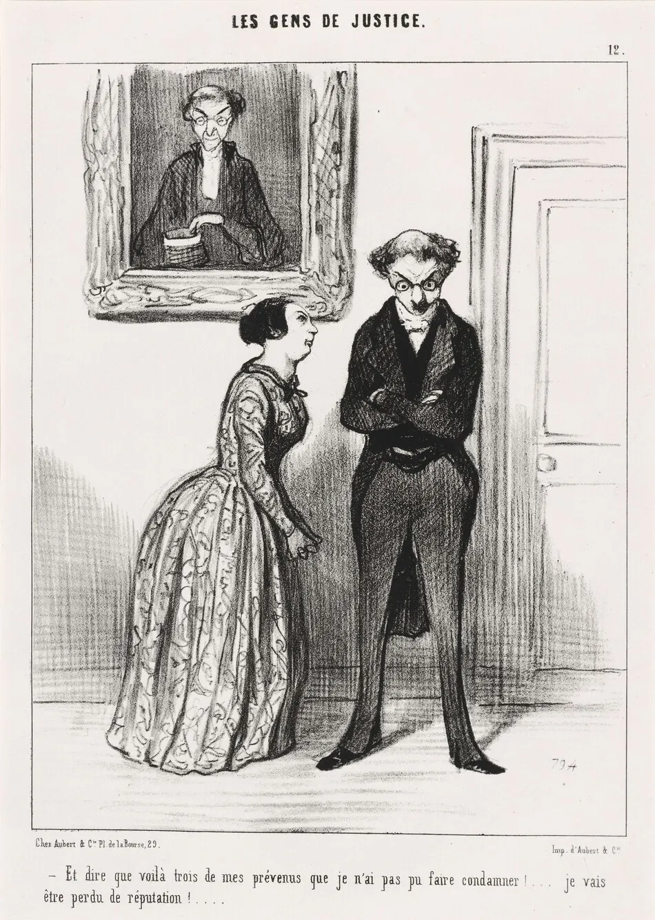 Et dire que voila trois... prévenu que je n'ai pas pu faire condamner!... by Honoré Daumier