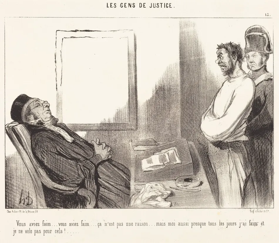 Vous aviez faim... ce n'est pas une raison... by Daumier, Honoré