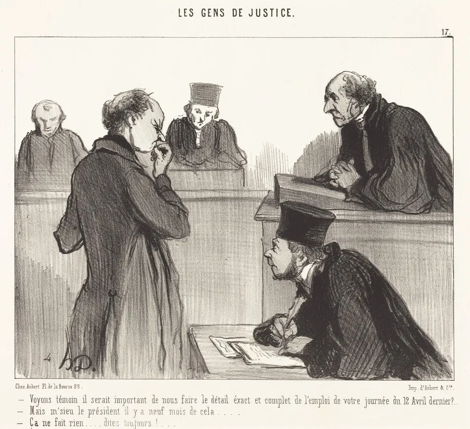 Voyons témoin il serait important de... by Daumier, Honoré