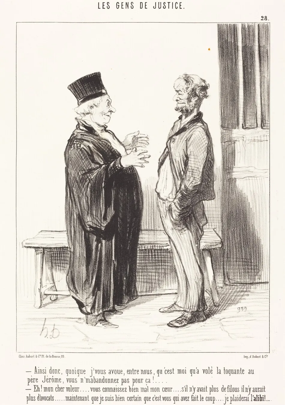 Ainsi donc, quoique j'vous avoue... by Honoré Daumier